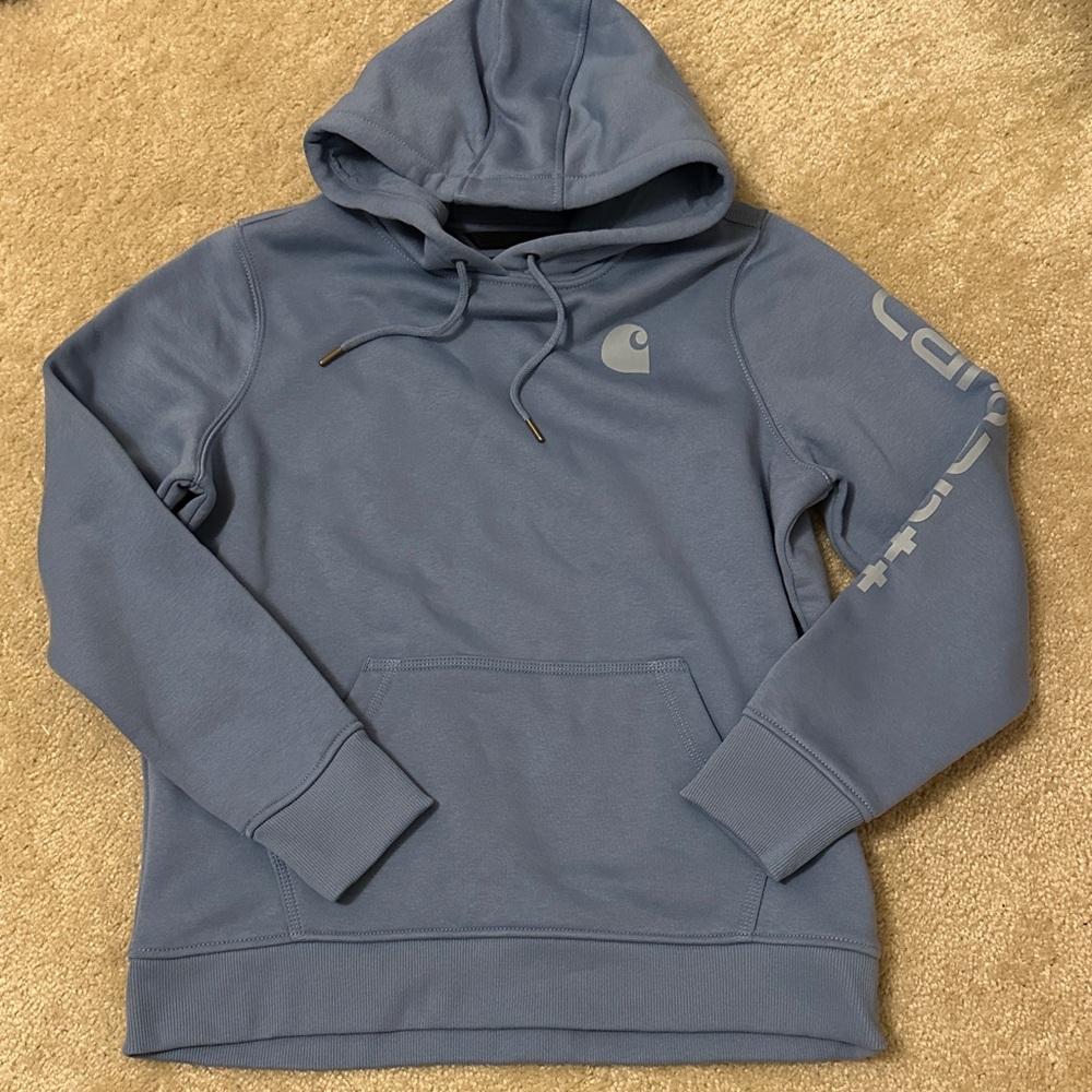 NWT Boys Carhartt Blue Men's Hoodie size L